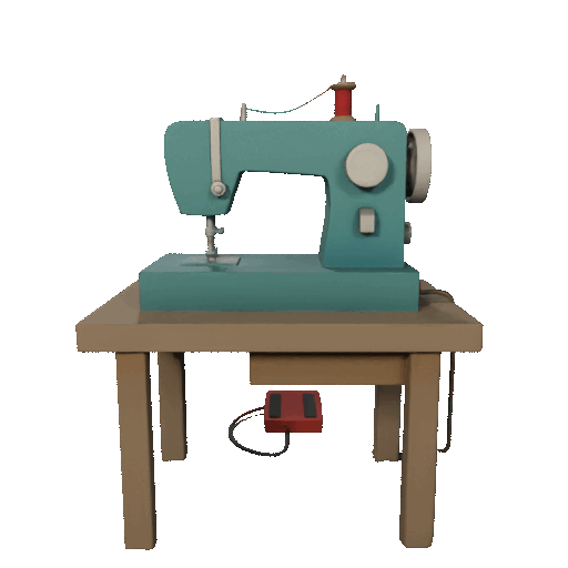 Low Poly Sewing Machine — thumbnail 2