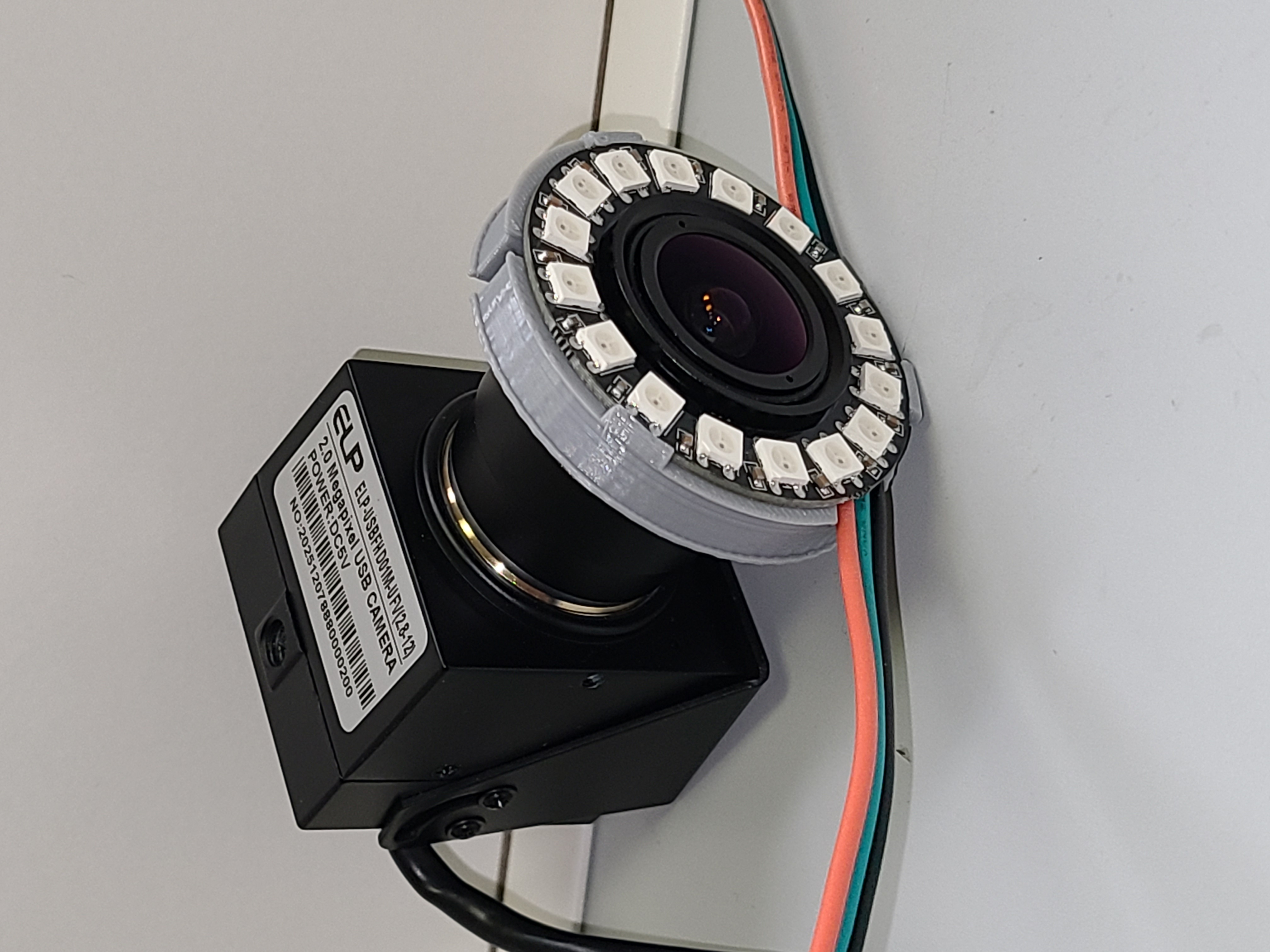 LED light ring holder for c-mount lense