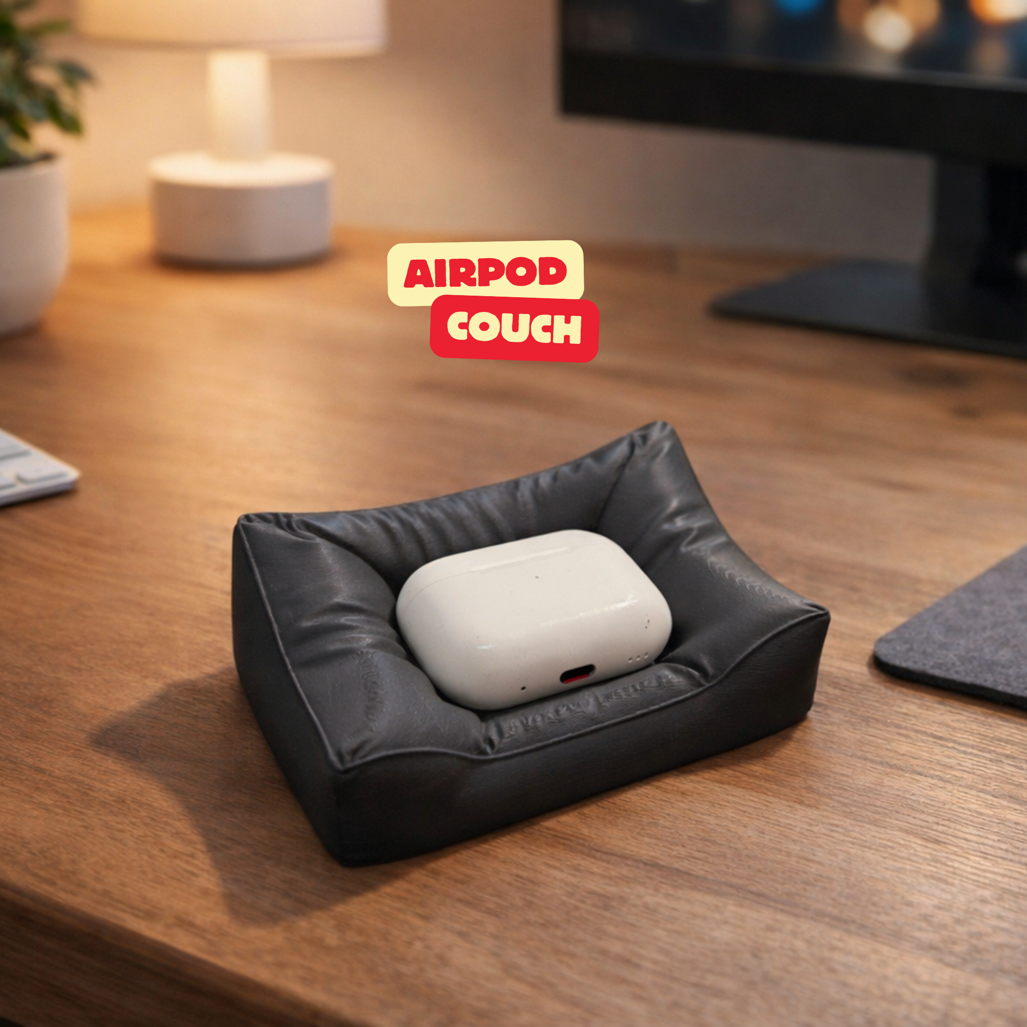 AIR POD COUCH / STORAGE YOUR AIR PODS ON A COUCH / APPLE ACCESSORIES / HOMEDECOR