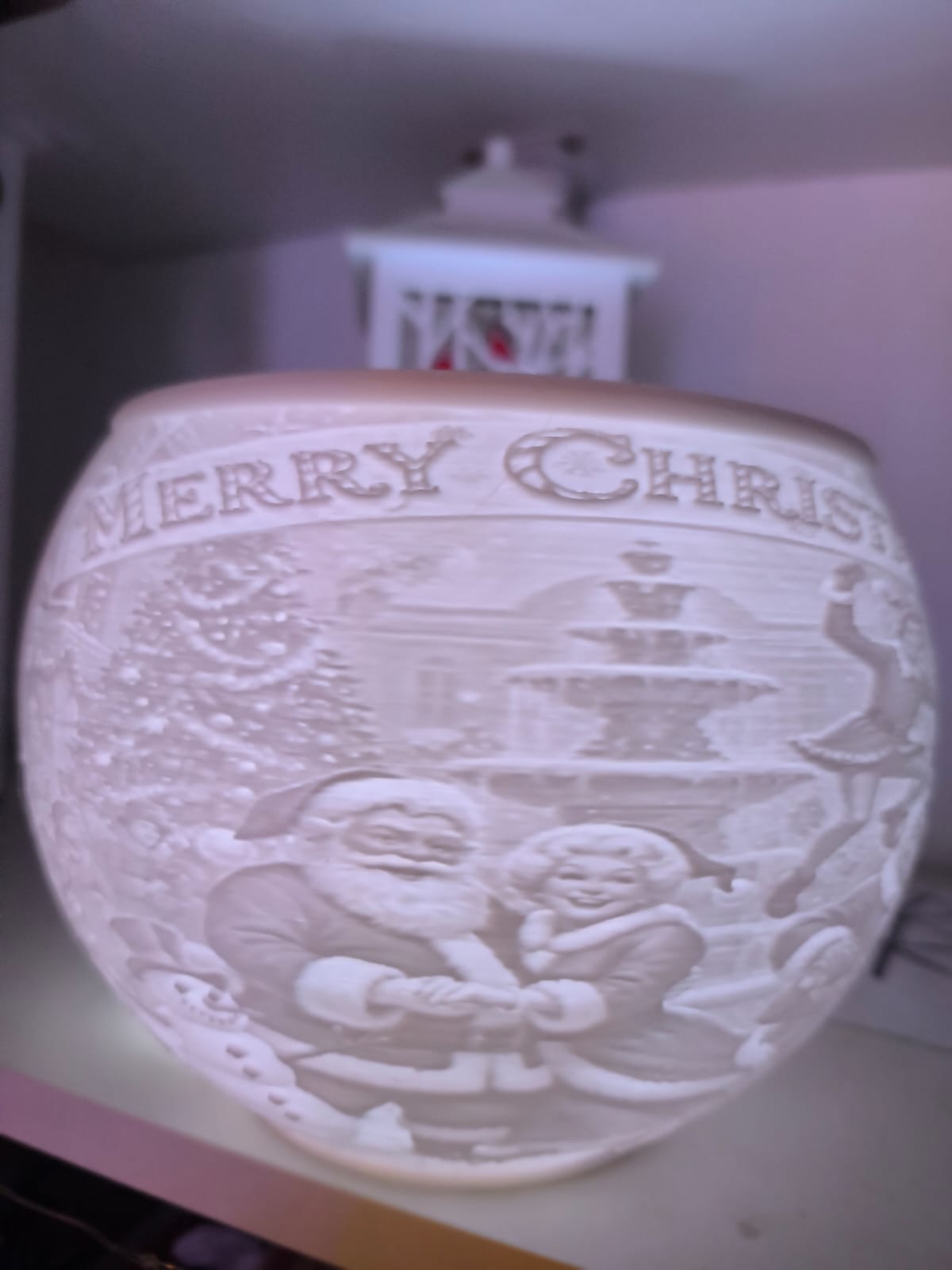Lithophane Merry Christmas santa und Grinch