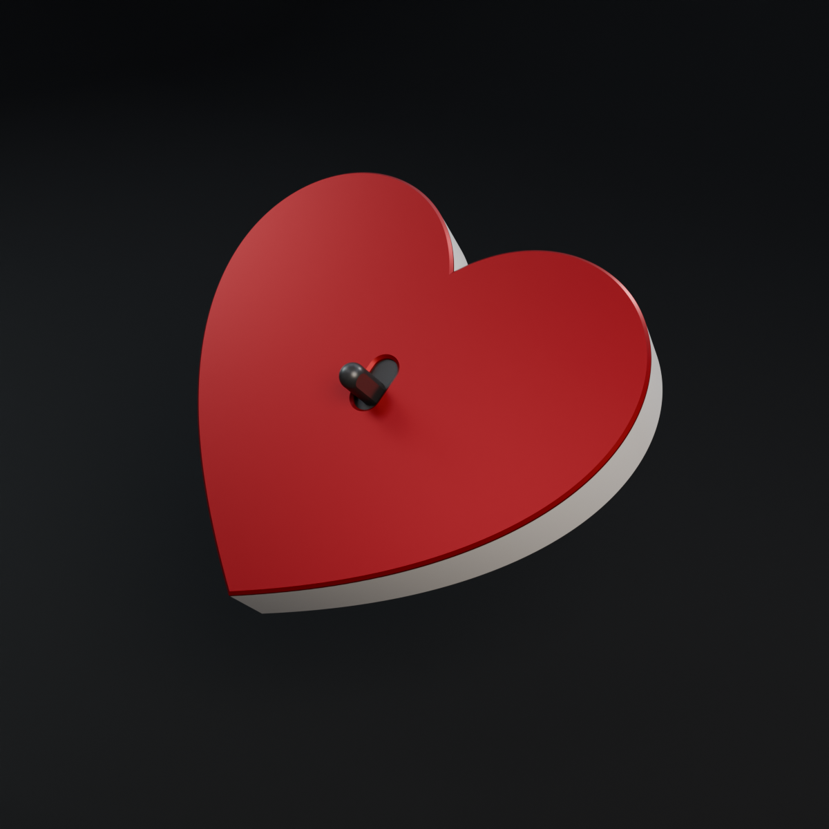 Magnetic heart-shaped light switch cover