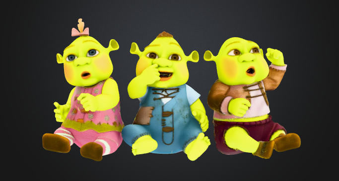 Fairy Tale Ogre Kids Familiares de shrek
