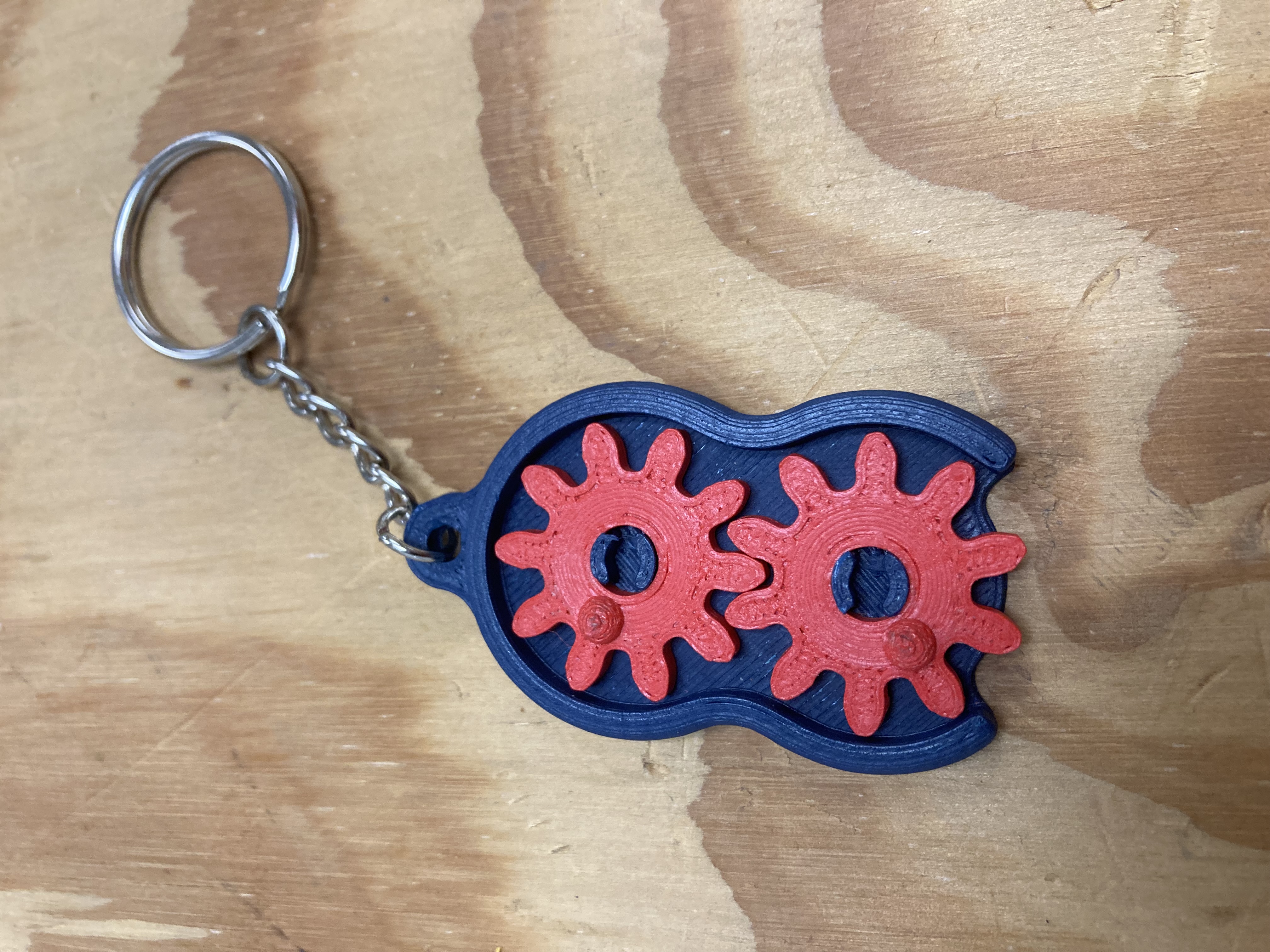 Gear Fidget Keychain 3D model