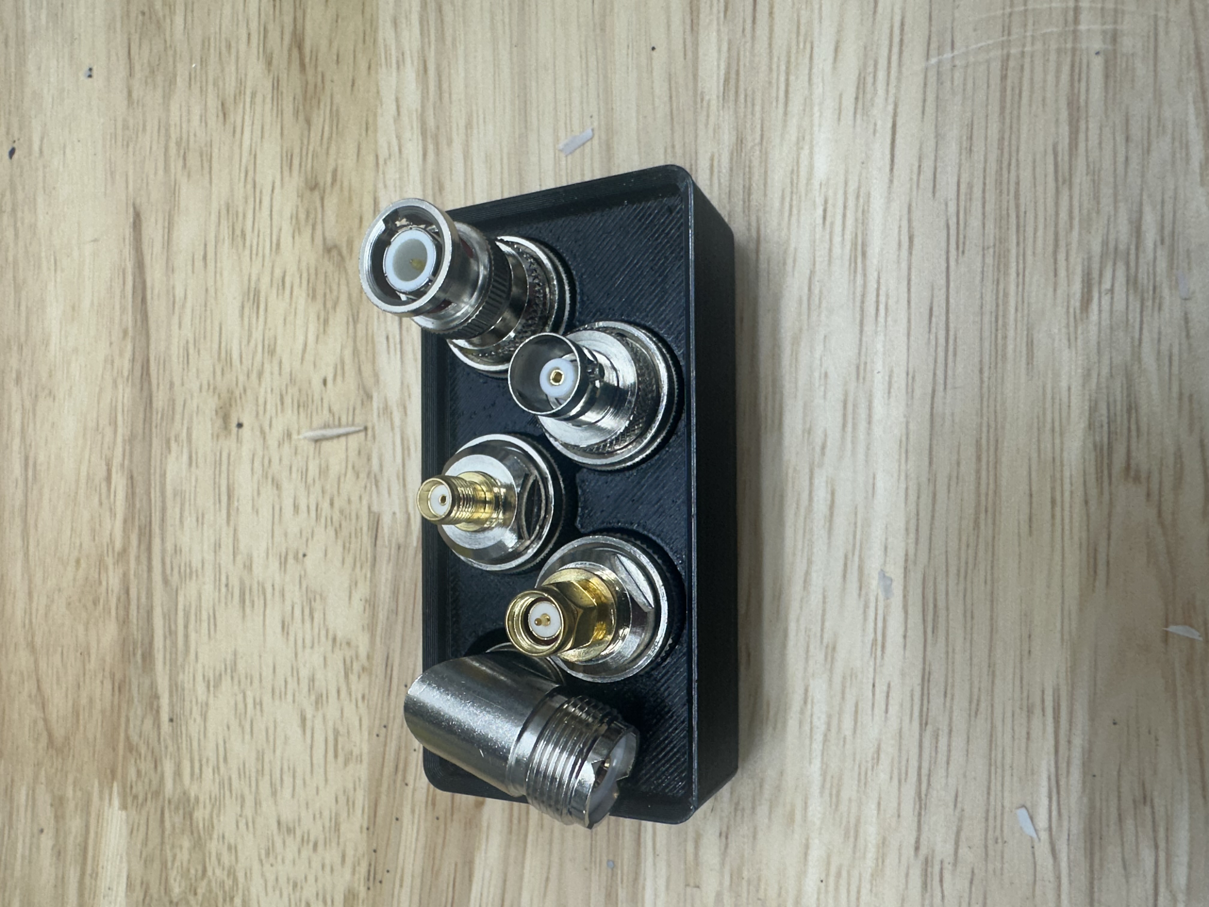 Gridfinity RF Coax Adapter Storage Bins for Amateur Radio - PL259, SO239, BNC
