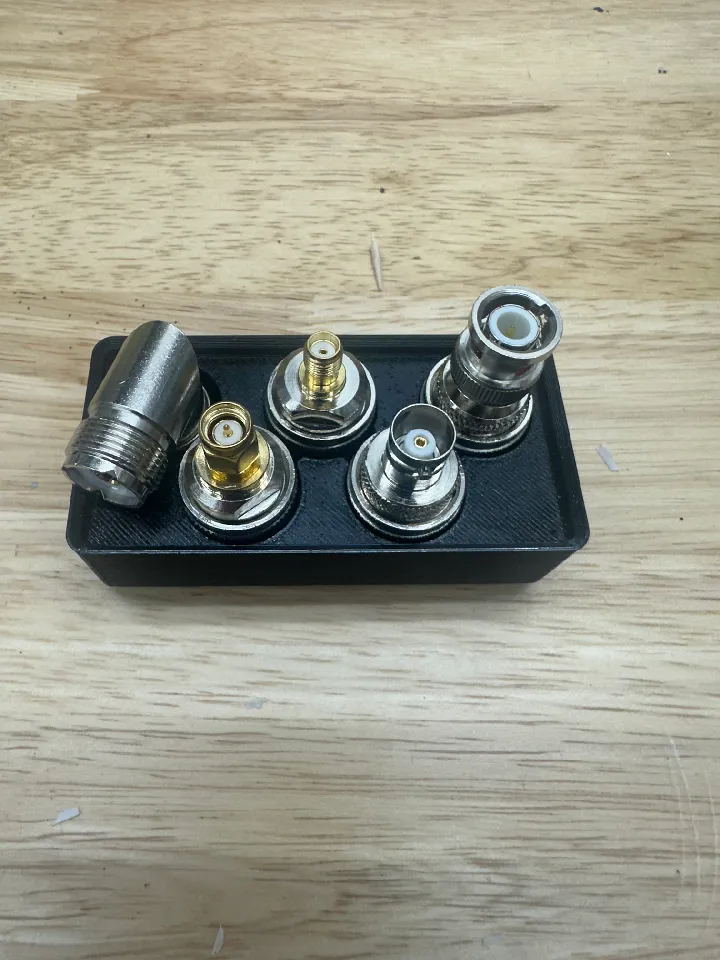 Gridfinity RF Coax Adapter Storage Bins for Amateur Radio - PL259