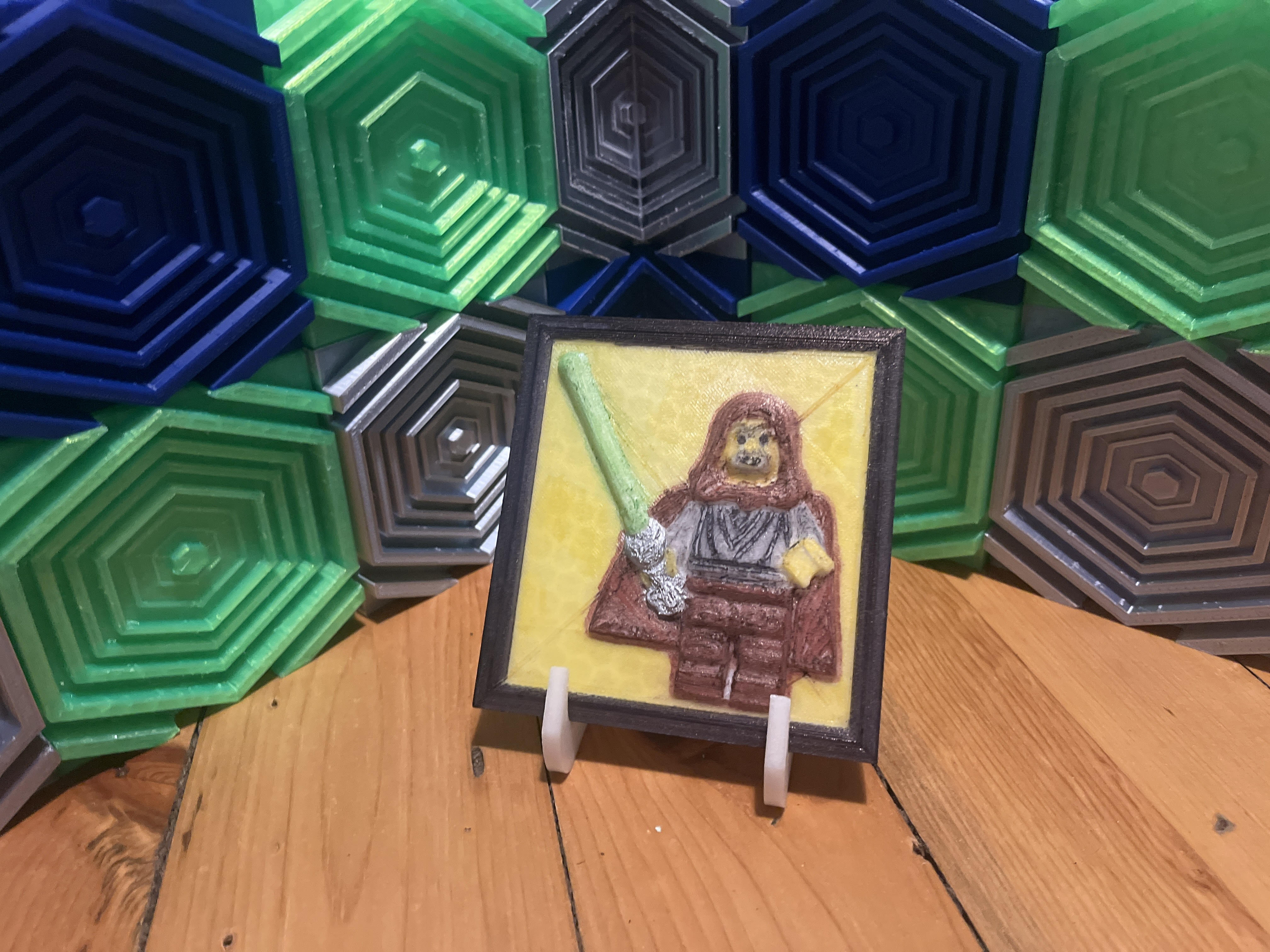 My logo relief sculpture (Jedi Bob)