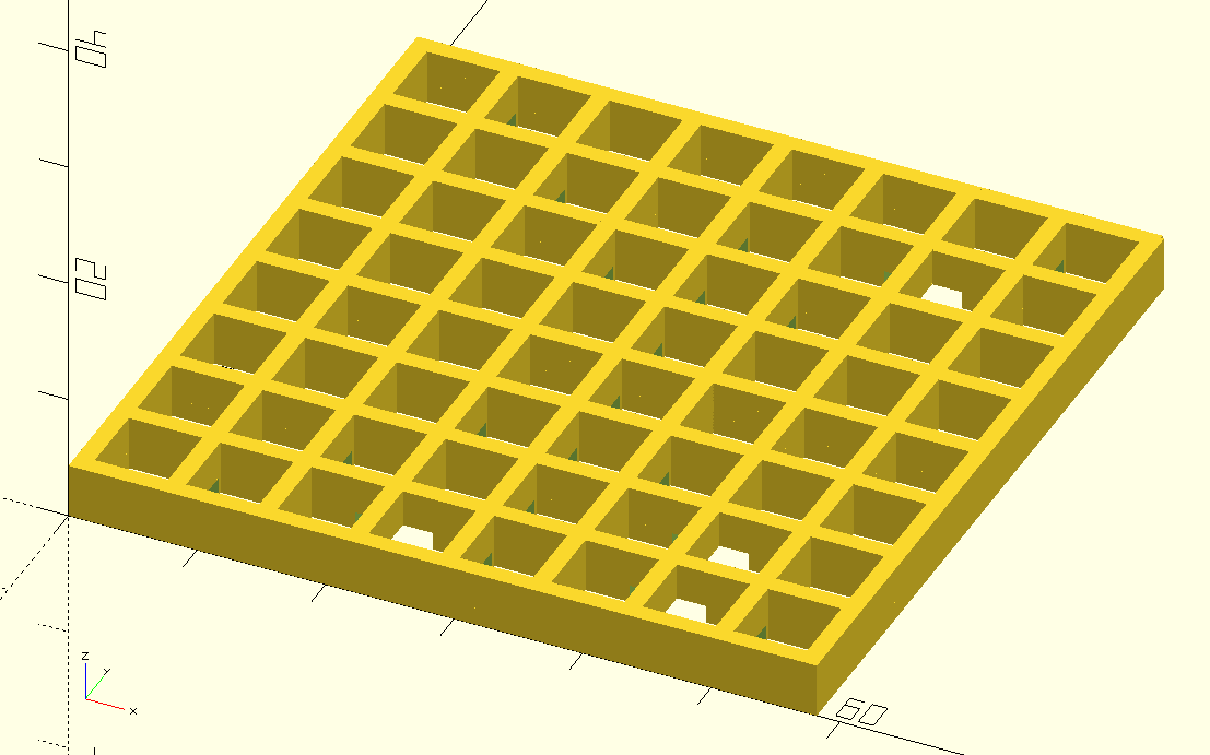 Light-blocking grid for Kitronik ZIP Tile for BBC microbit