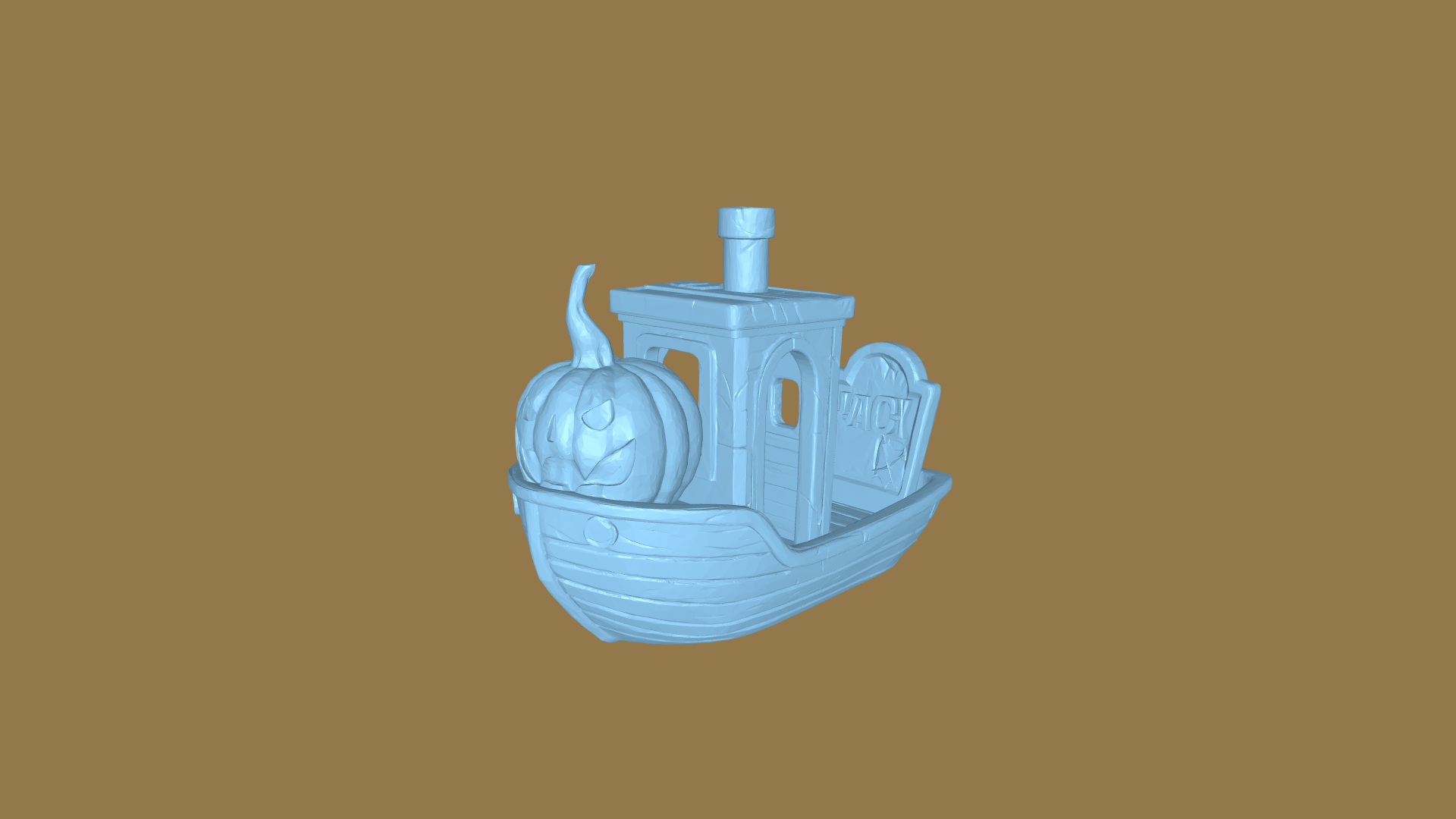Halloween Benchy (No Supports)