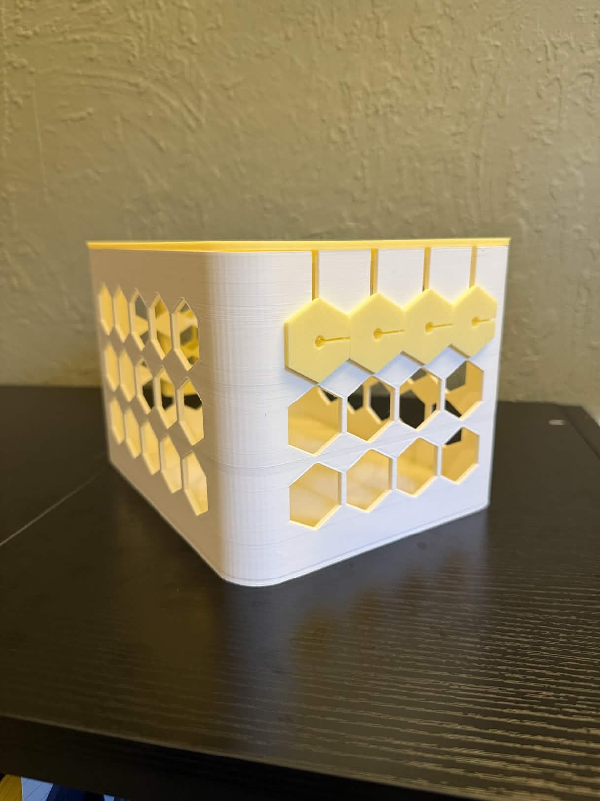 Yarn Box with openings for yarn strands