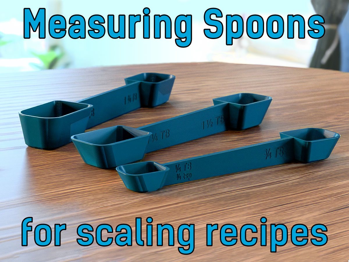 Measuring Spoon set for scaling recipes