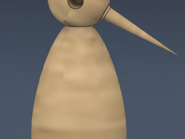 Bird ornament with movable head