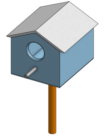 Bird House V1 3D model