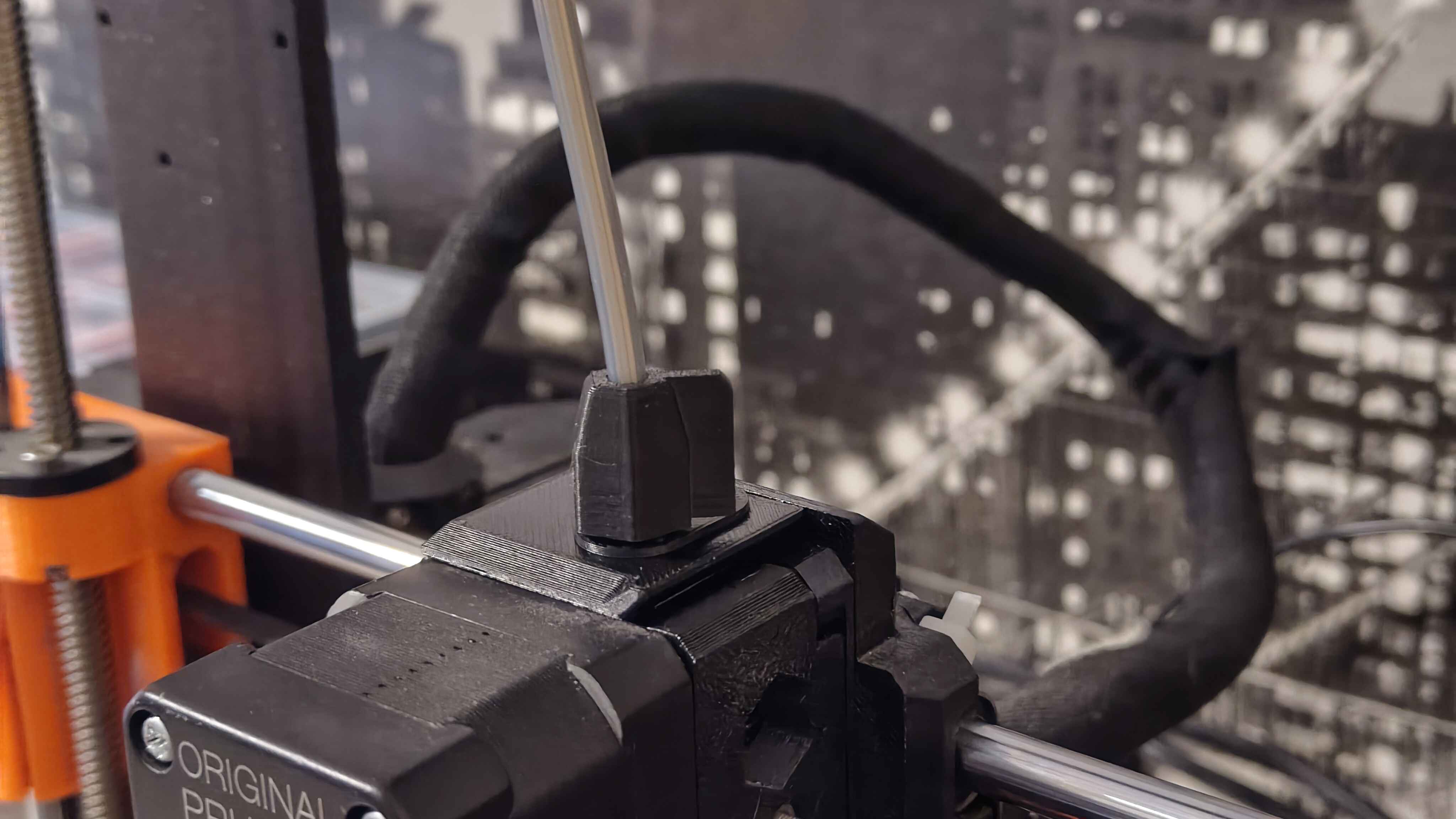 MK3S/+ 4mm PTFE tube mount with easily screwable top