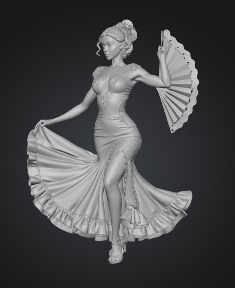Red Fan Flamenco