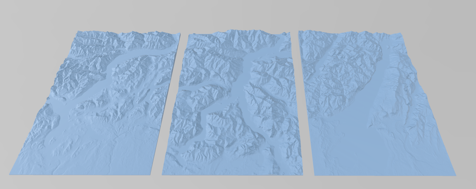 Lake Garda, Maggiore, and Como - Topography