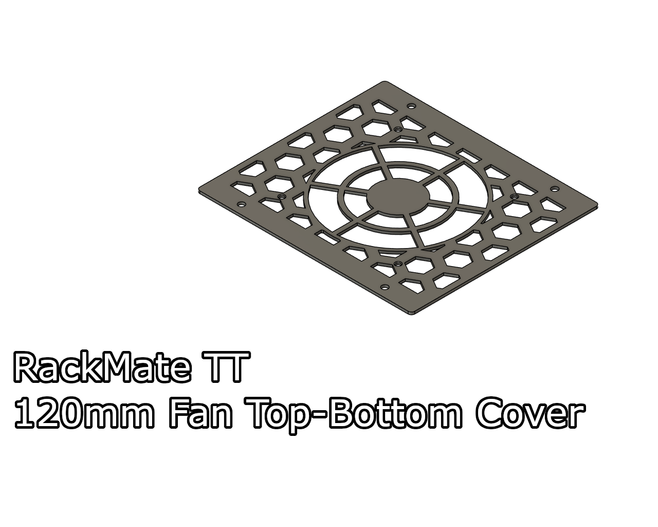 120 mm Fan Top-Bottom Cover for RackMate TT