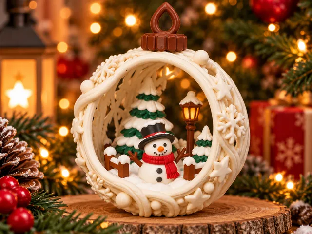 Christmas Snowman Wonderland Ornament