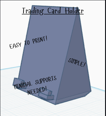 Trading card stand