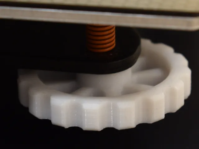 Bed leveling knob for M4 DIN 985 nylon insert nut