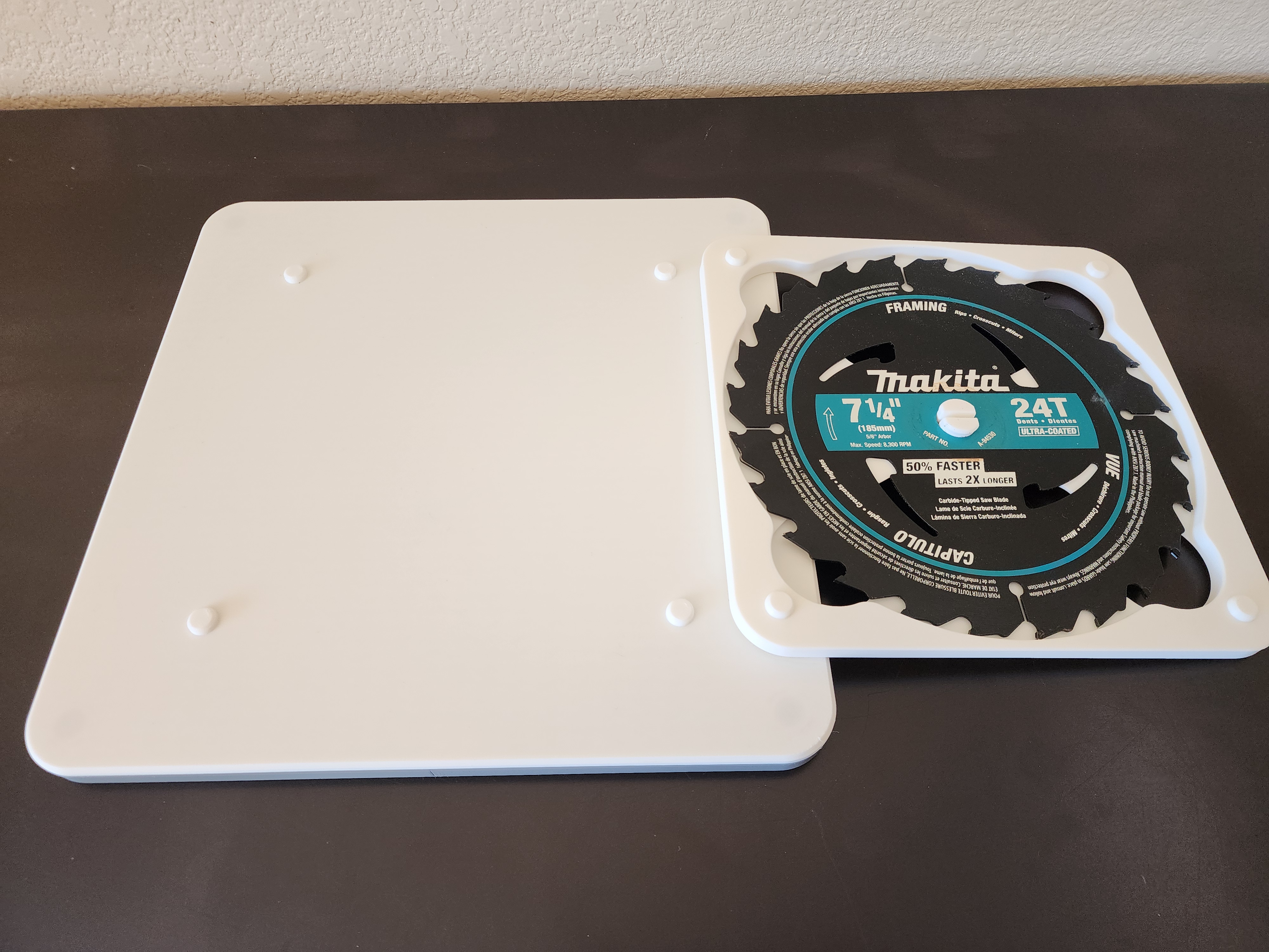 Modular Stackable Circular Saw Blade Storage Case (5.5"=7.25" inch blade, 5/8" Arbor) — thumbnail 2