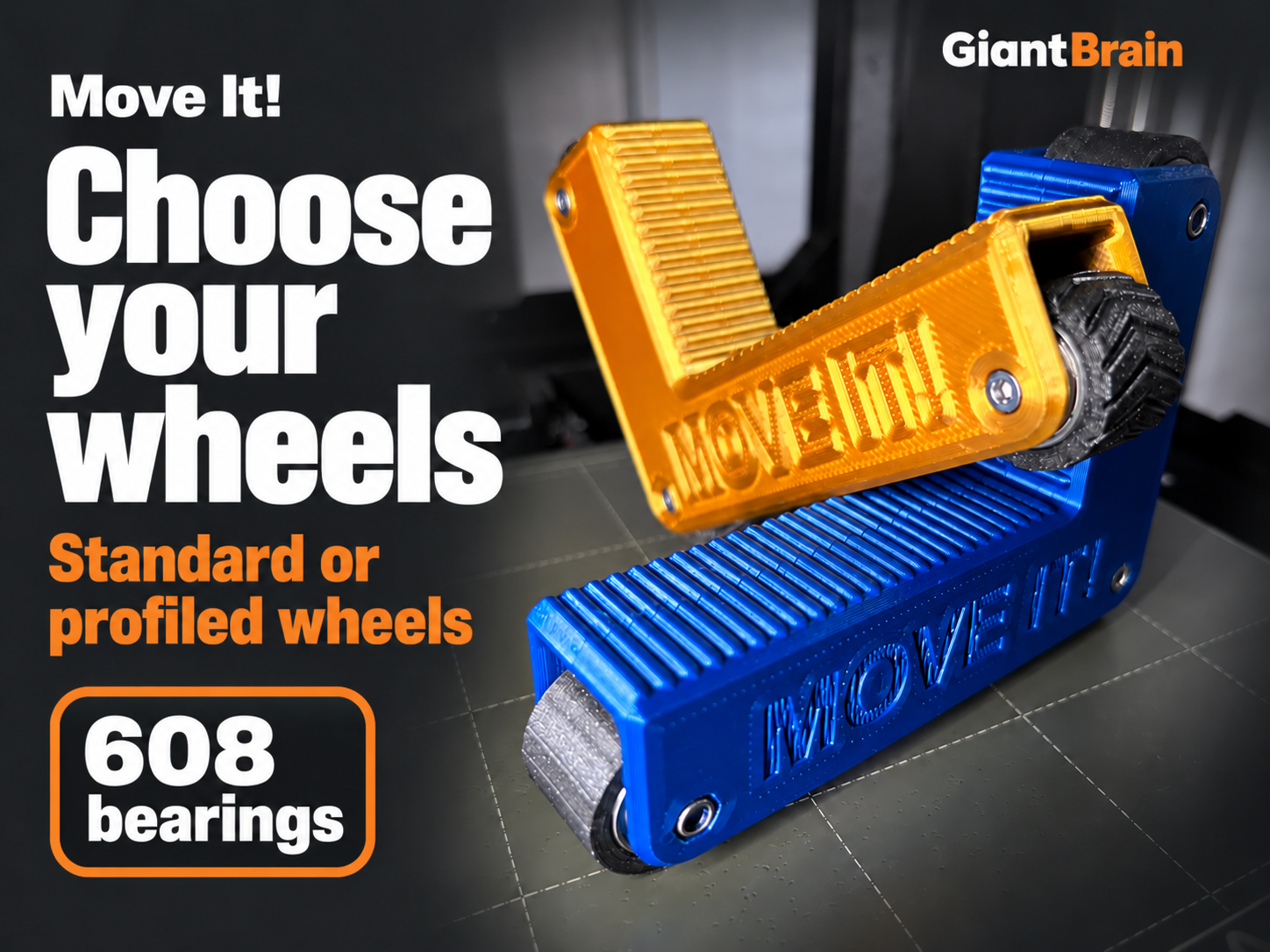 Move It! – 3D-Printed Transport Rollers with 608 Bearings — miniatura 5