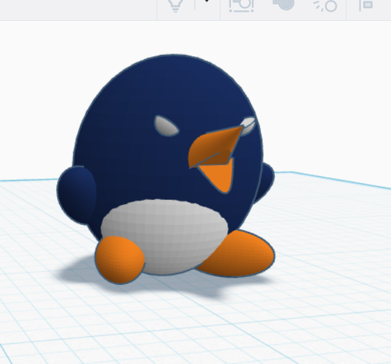 Angry penguin