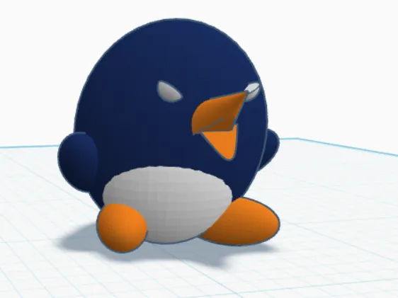 Angry penguin