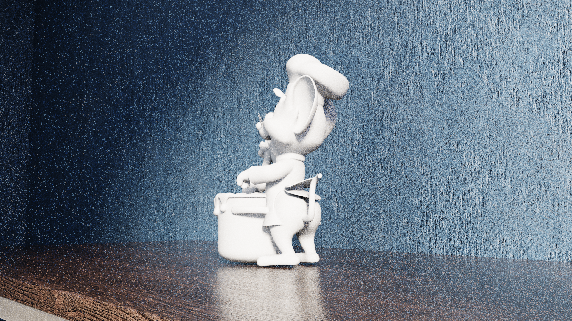 Miniatura 3 do modelo 3D Chef Jerry the Mouse