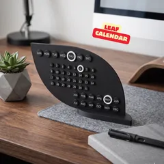 ABSTRACT LEAF CALENDAR / MODERN HOMEDECOR / OFFICE DECOR / DIY / OFFICE ESSENTIALS