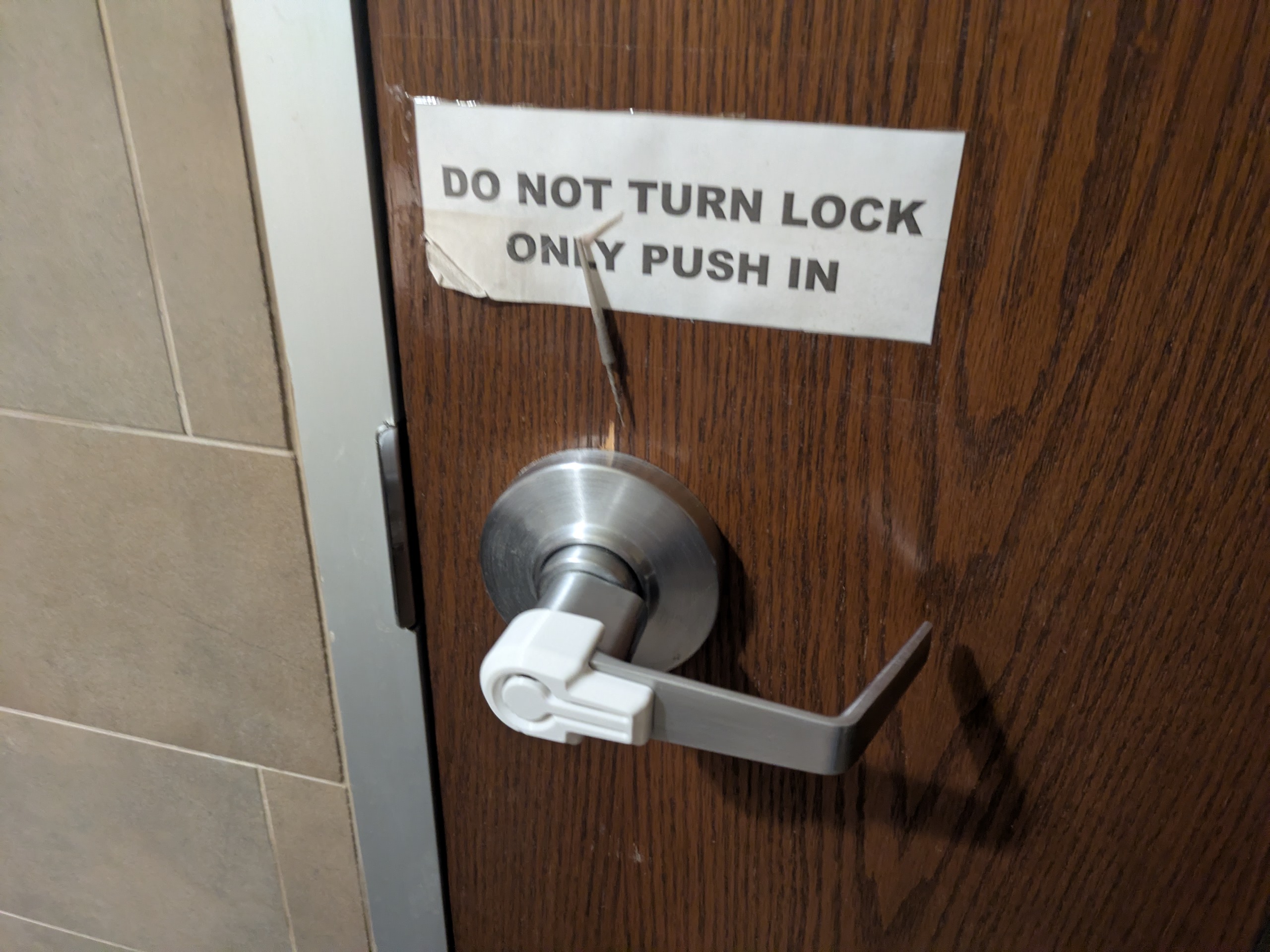 Schlage Anti Lockout Device