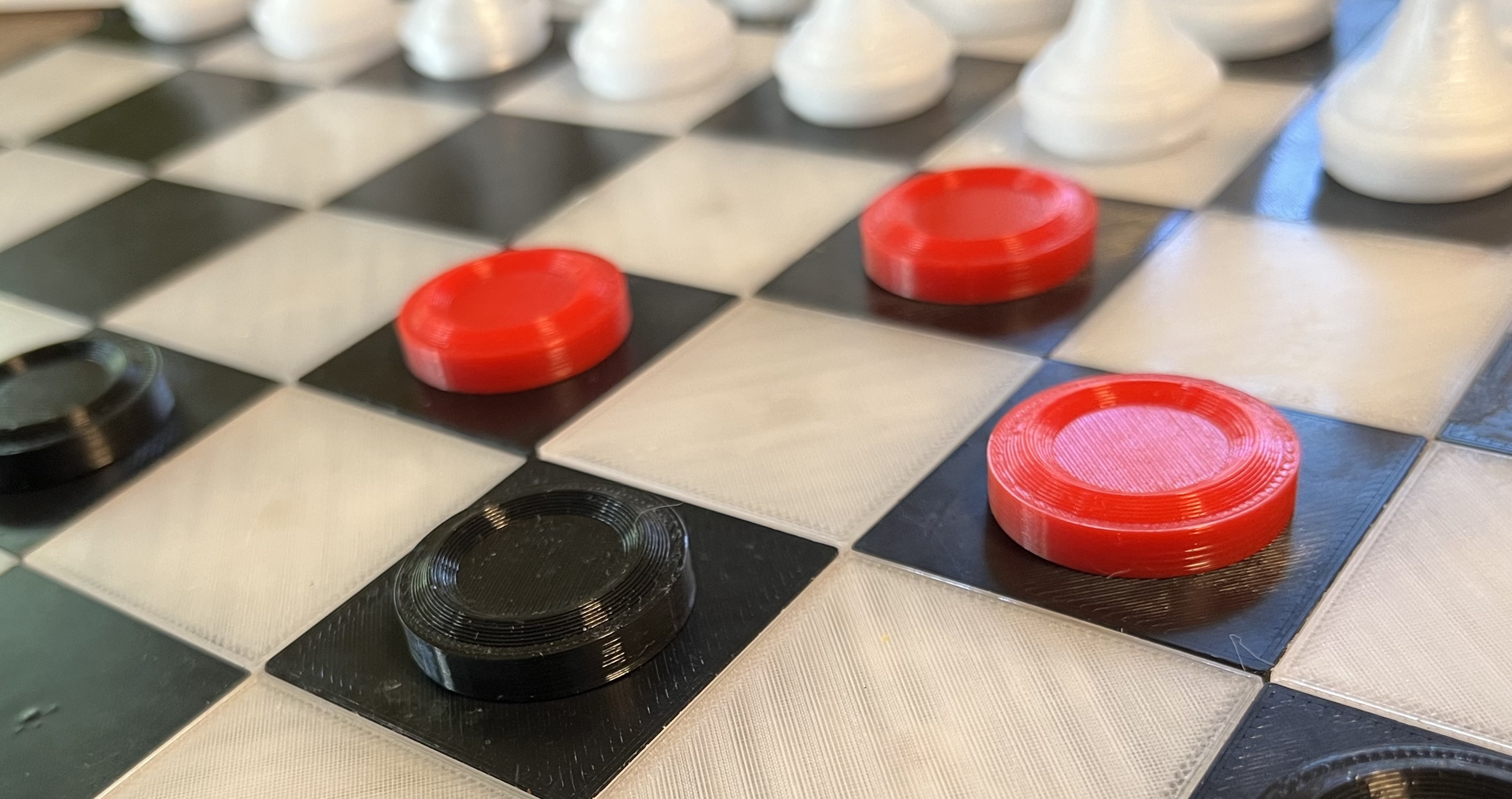 Magnetic Checkers 3D model