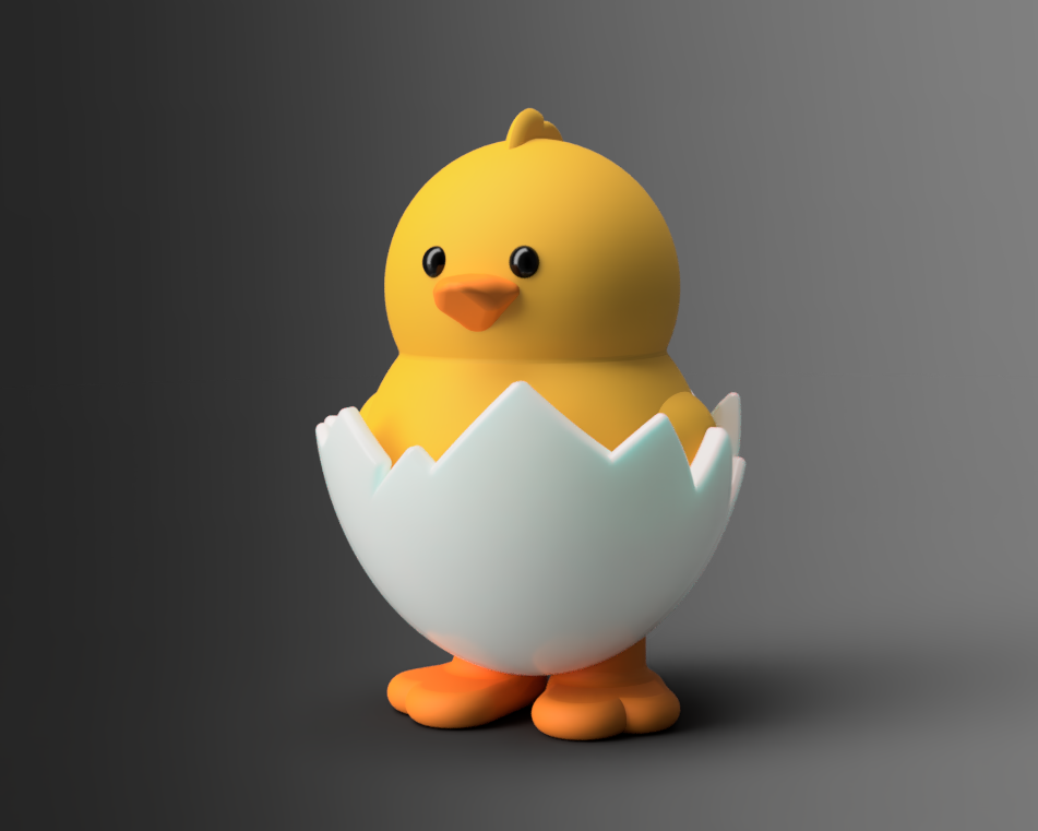 Chick Hatching with Feet