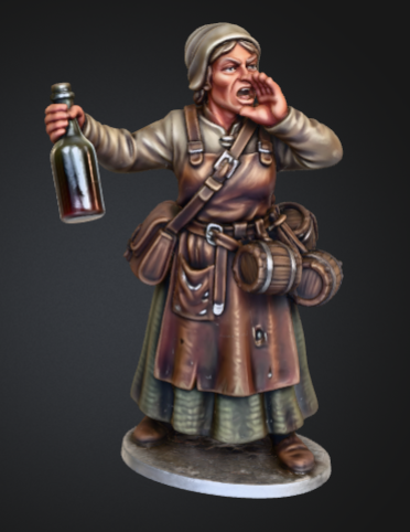 Wine Merchant Medieval Townsfolk Miniature