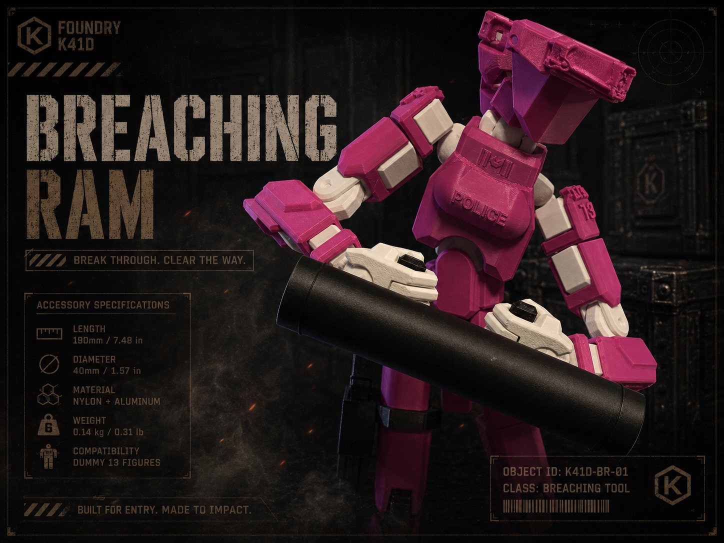 Dummy 13 Breaching Ram