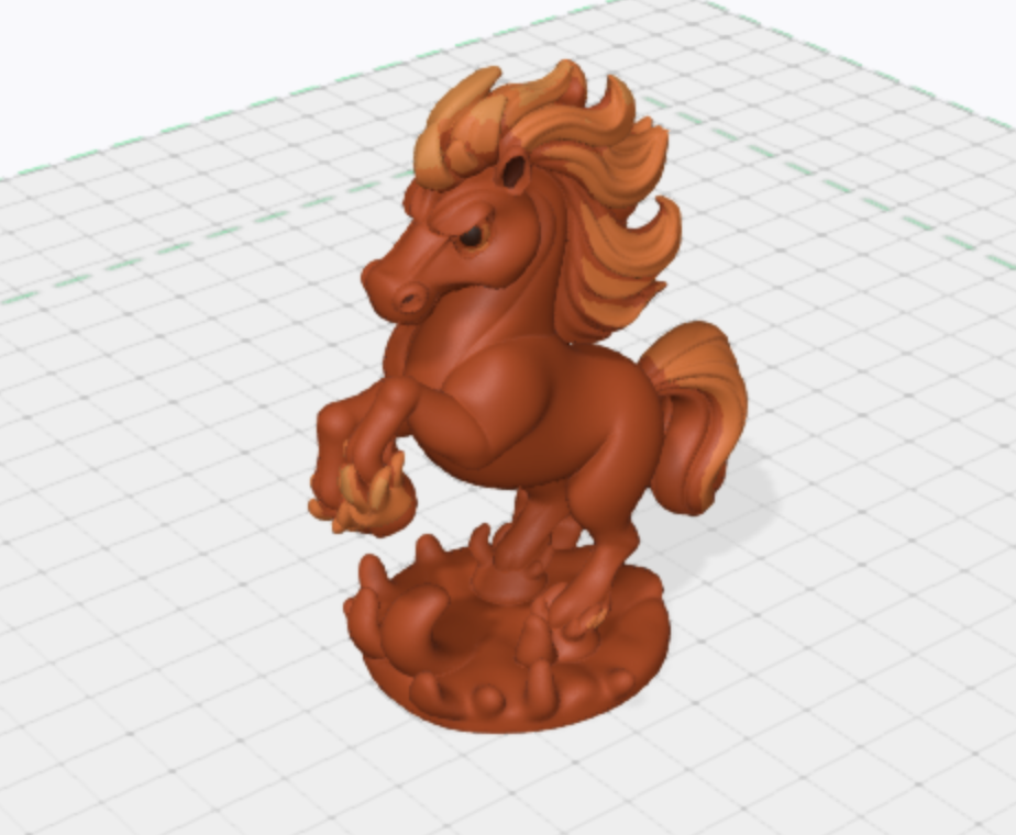 Horse on fire