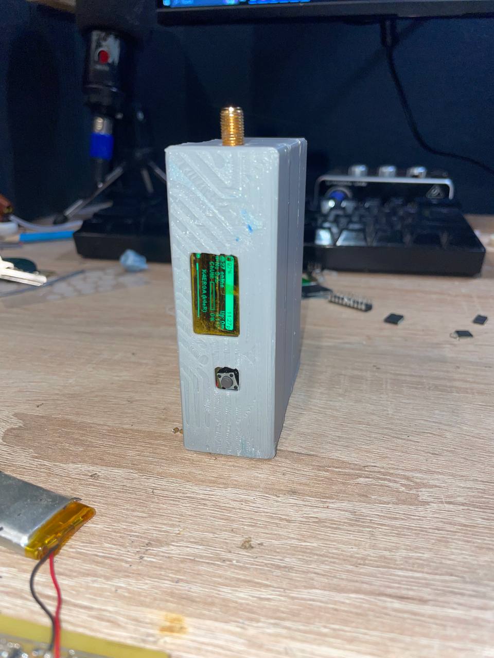 HT-CT62 meshtastic case with added battery