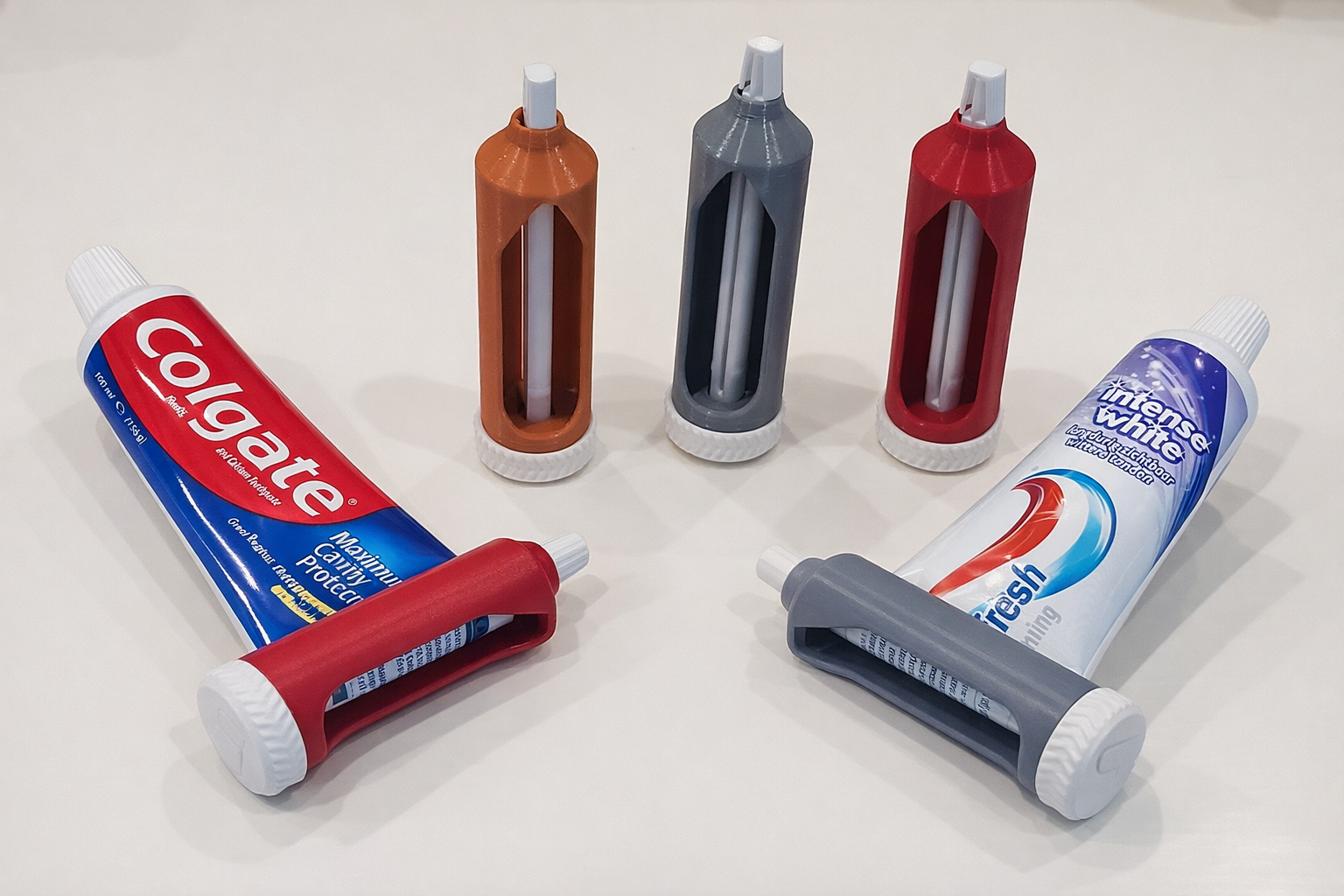 Spremitubetto dentifricio universale - Toothpaste Squeezer - Universal Toothpaste Squeezer – Toothpaste Tube Roller – Colgate Aquafresh Compatible – Easy Print