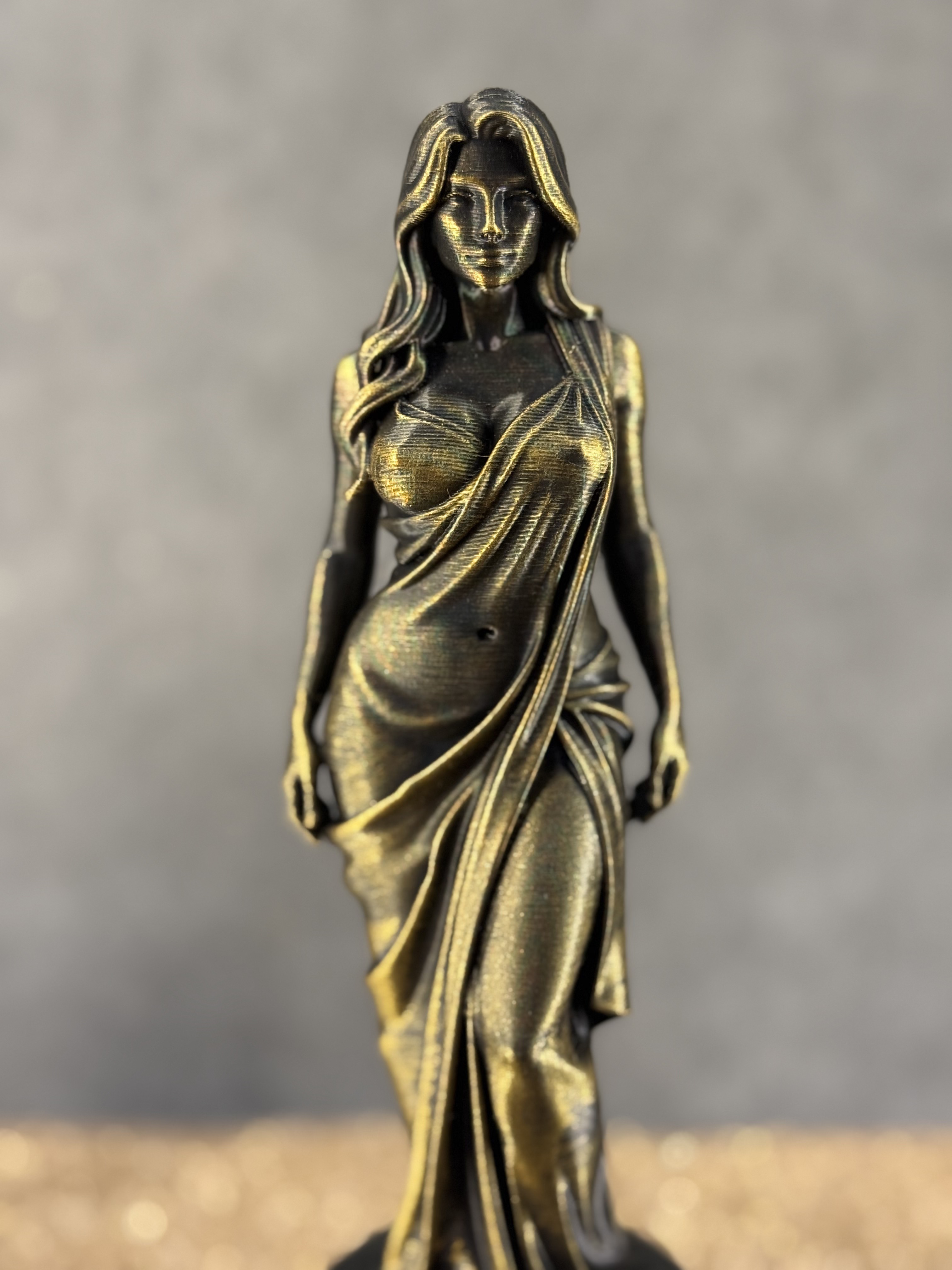 Ethereal Silk Goddess | Museum-Grade Art Deco Statue