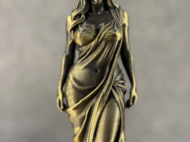 Ethereal Silk Goddess | Museum-Grade Art Deco Statue