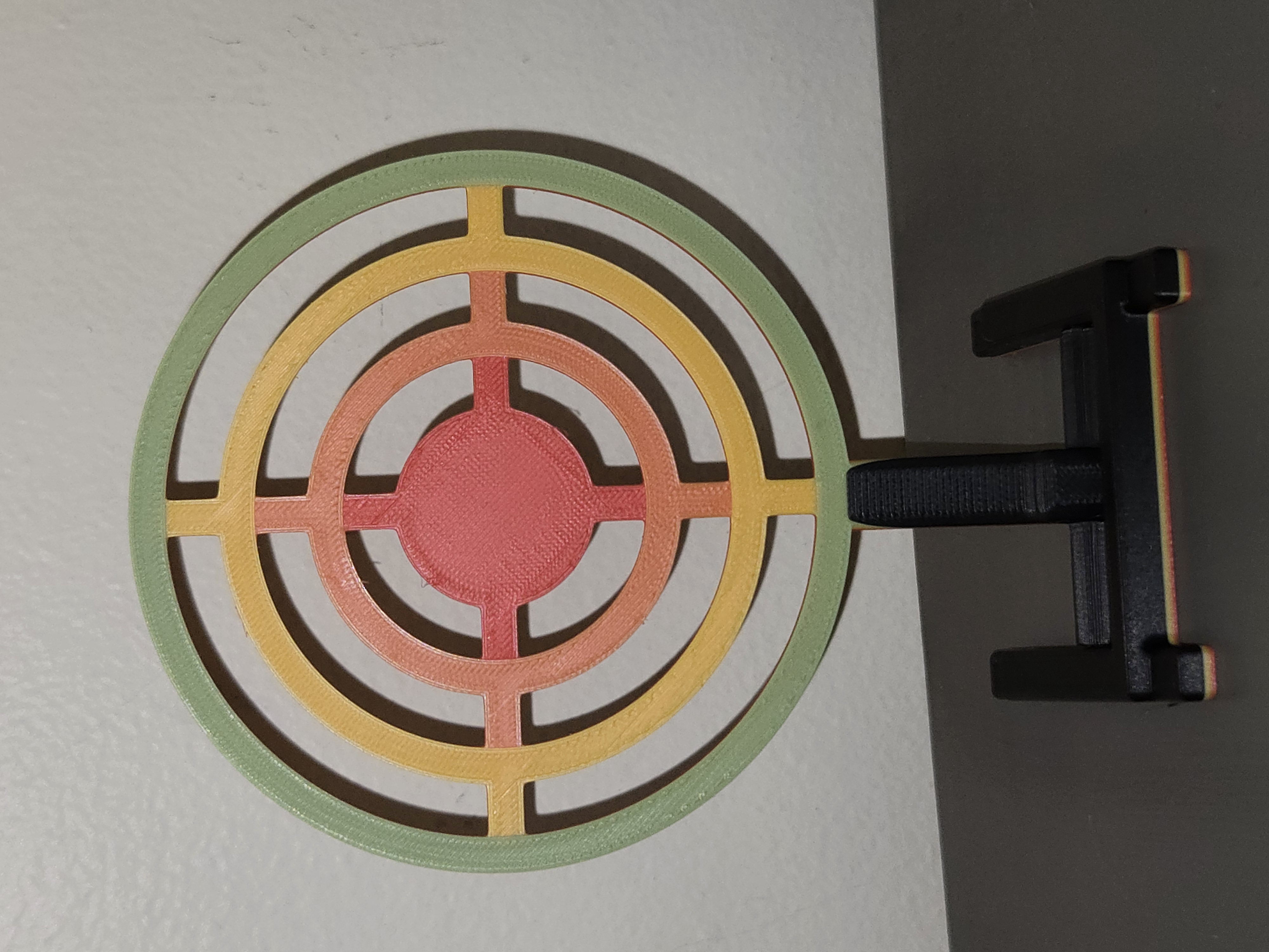 Print In Place Pop-Up Target Bullseye for Catapults and Nerf guns - 100mm/4in 14.8grams