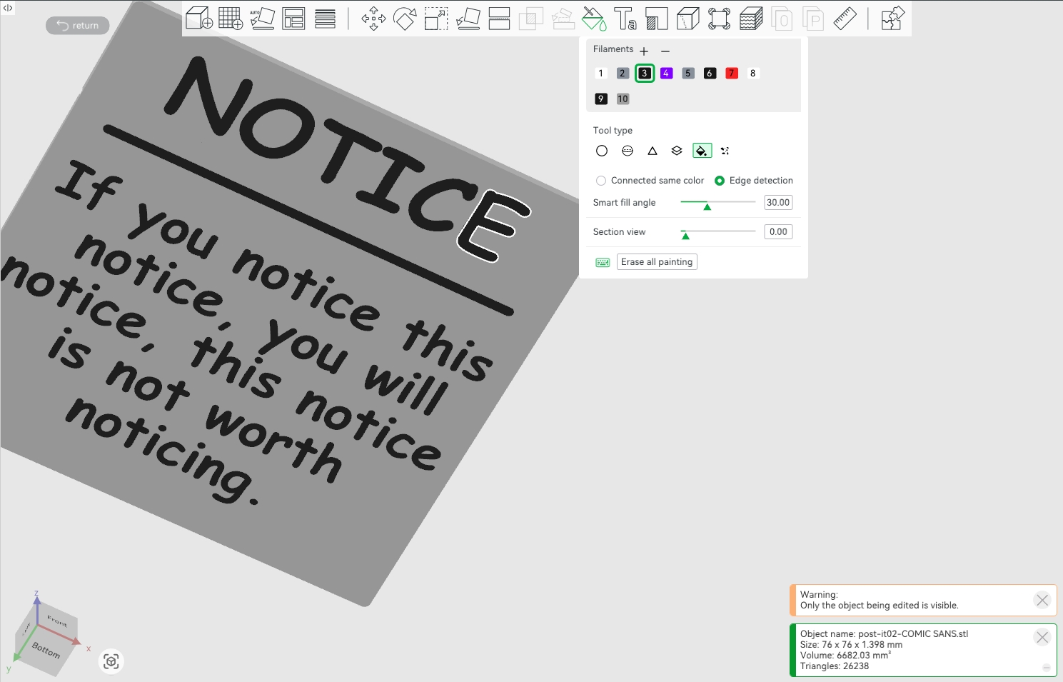 'Notice' on printable POST-IT (foldable & with different FONTS) — miniatura 6
