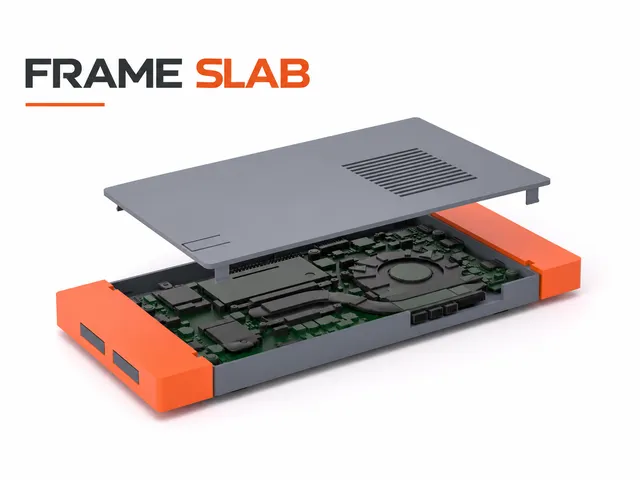 FRAME-SLAB – Framework Laptop 12 Mainboard mini-PC case, no screws