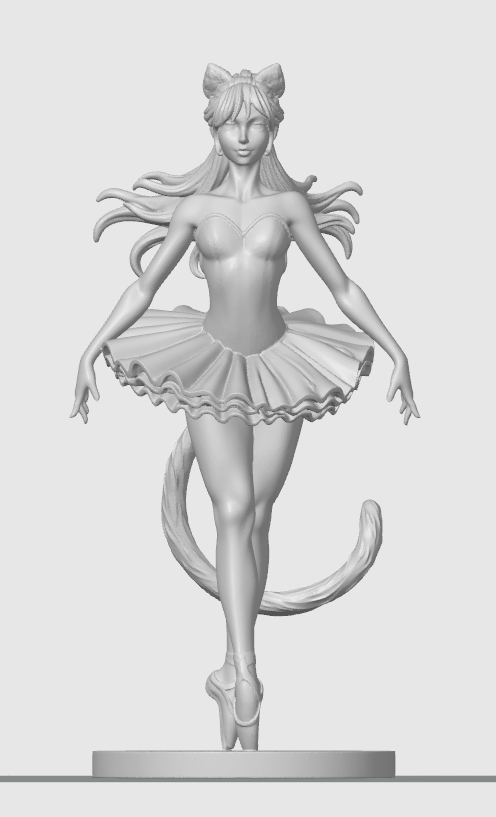 Casual cat-girl figurine 7