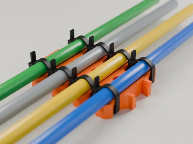 Modular Network Cable Tie-Down – Screw or Tape Mount