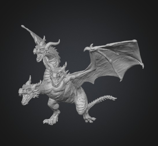 Tříhlavá saň - three-head dragon