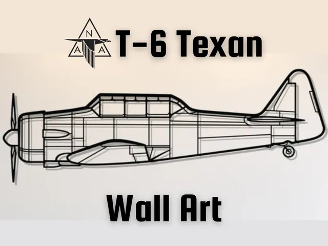 North American T-6 Texan Wall Art