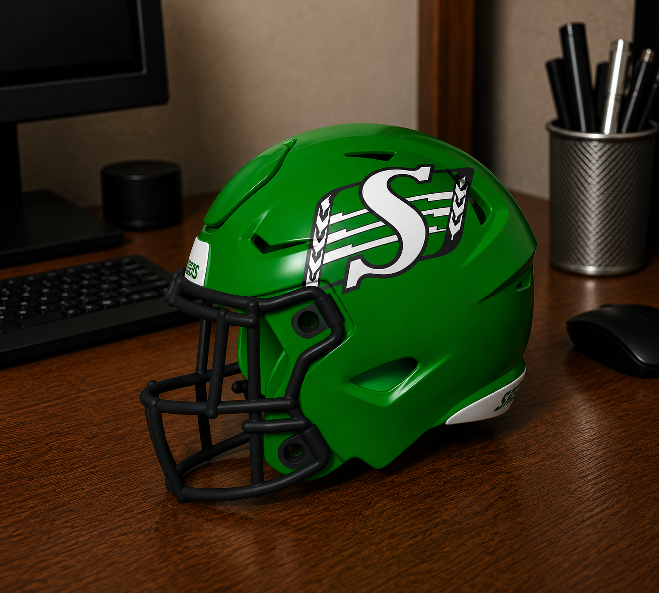 Saskatchewan Rough Riders Football Helmet