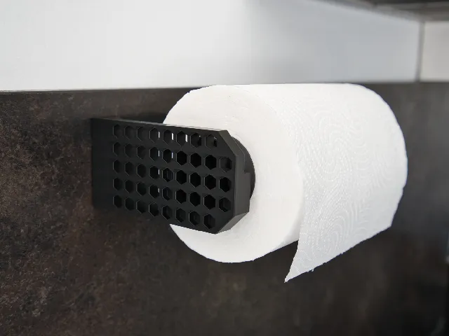 Modular Wall-Mounted Paper Towel Holder | Adhesive mounting