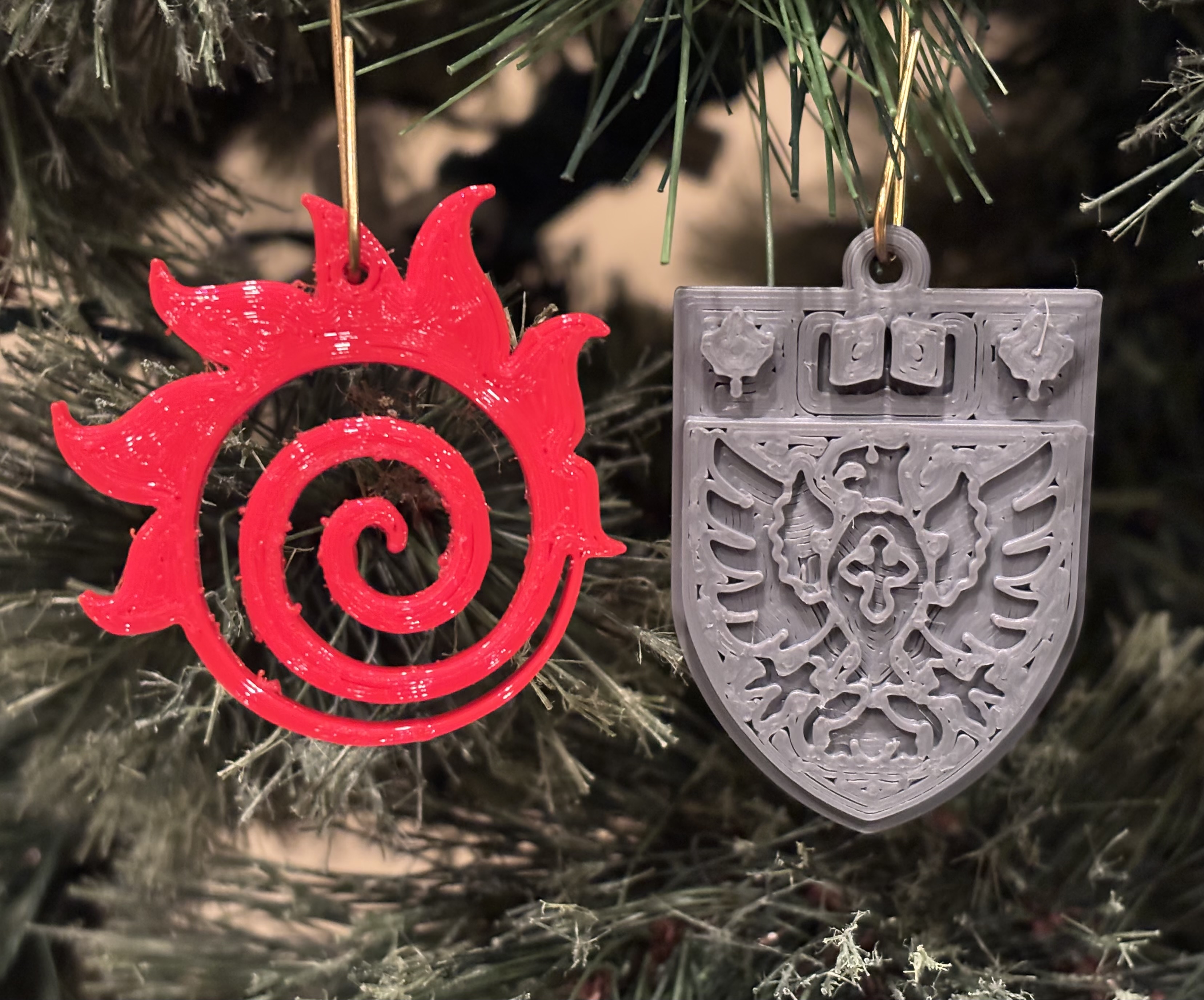McMaster University Logo Ornament Crest Coat of Arms Fireball