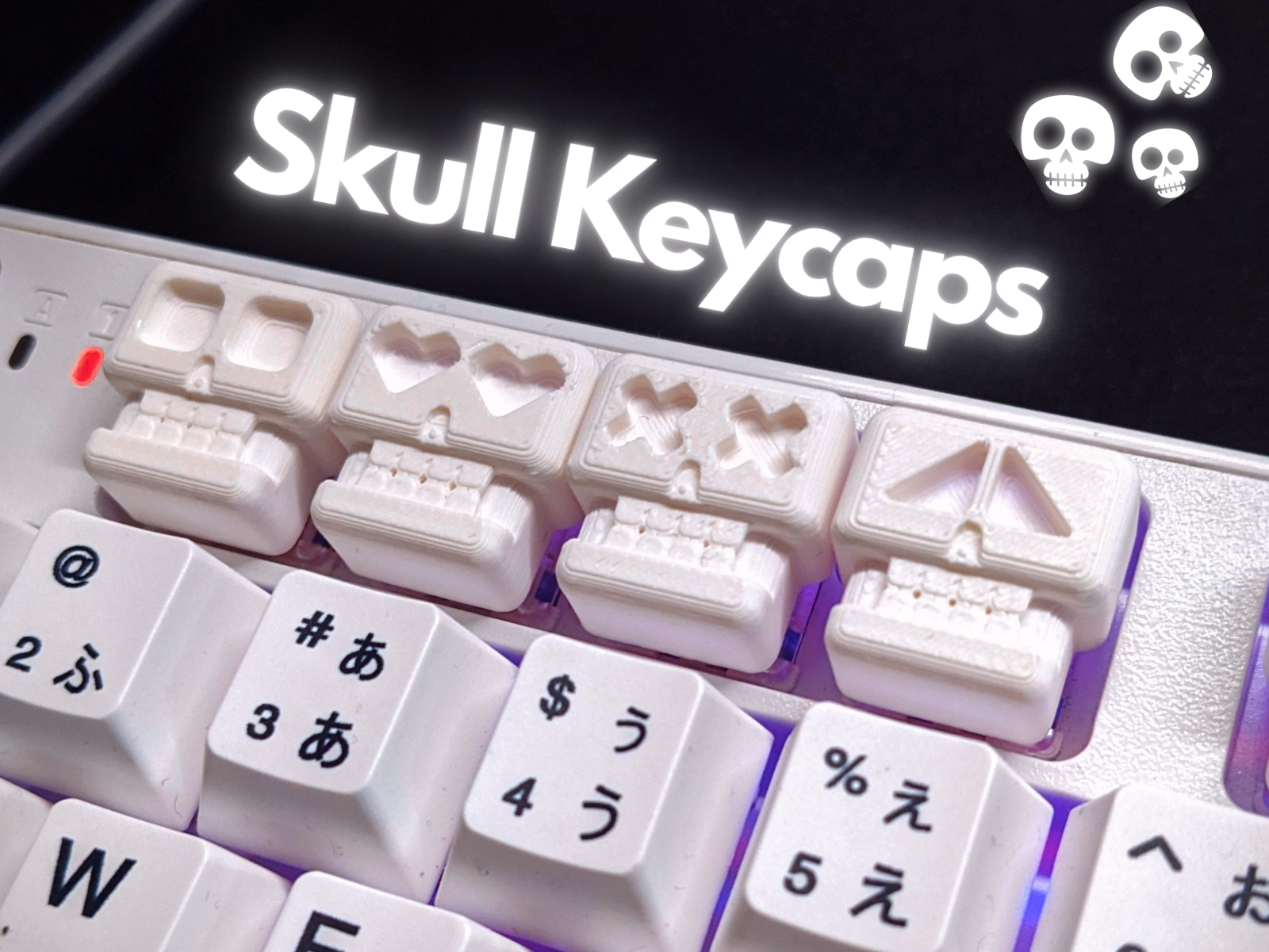 Miniatura 2 do modelo 3D Skull Keycaps